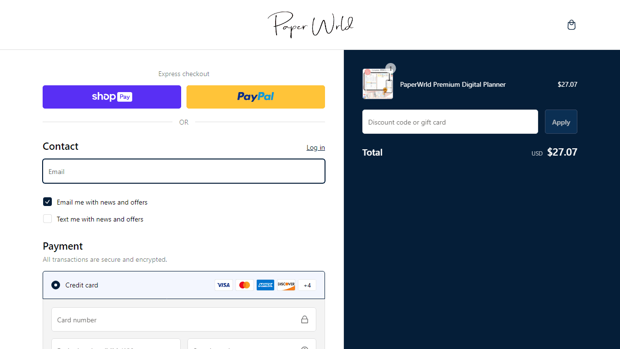 How to apply PaperWrld coupon code